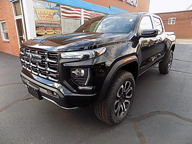2026 GMC Canyon AT4 in Onyx Black — front three-quarter view