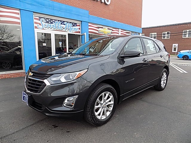 2018 Chevrolet Equinox LS in Nightfall Gray Metallic — front three-quarter view