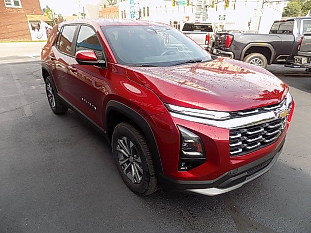 2026 Chevrolet Equinox LT in Radiant Red Tintcoat — front three-quarter view