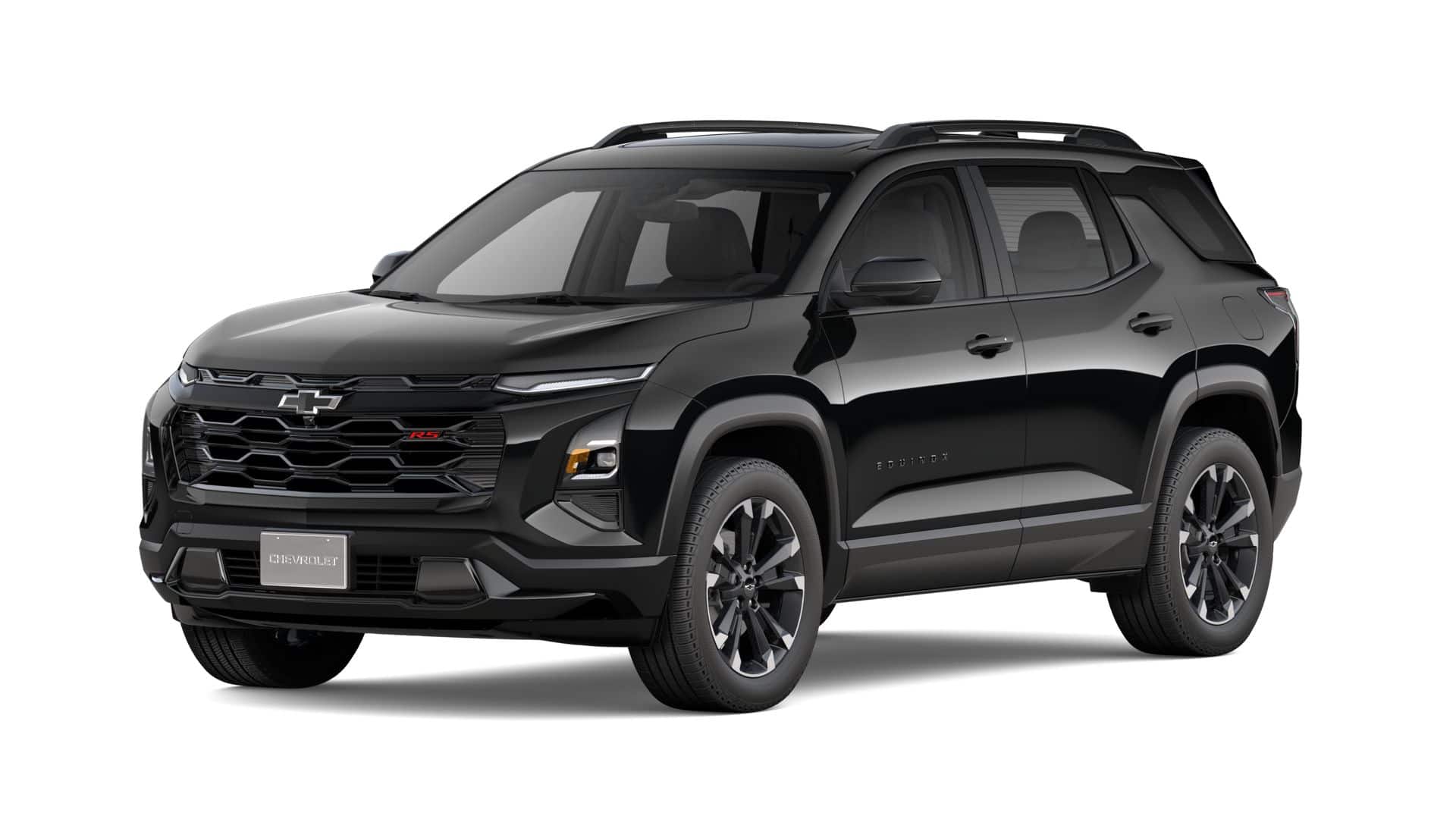2027 Chevrolet Equinox AWD RS in Mosaic Black Metallic — front three-quarter view